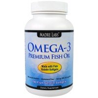 Madre Labs, Омега-3 Премиальный рыбий жир, 100 желатиновых капсул