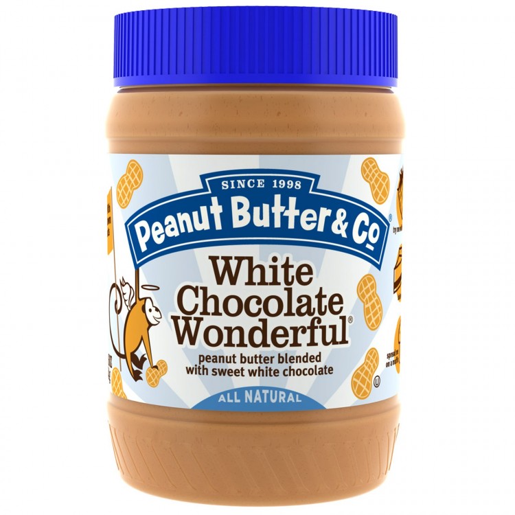 Peanut Butter & Co., 화이트초콜릿 원더풀, 스위트 화이트초콜릿과 섞인 땅콩잼, 16oz (454g)
